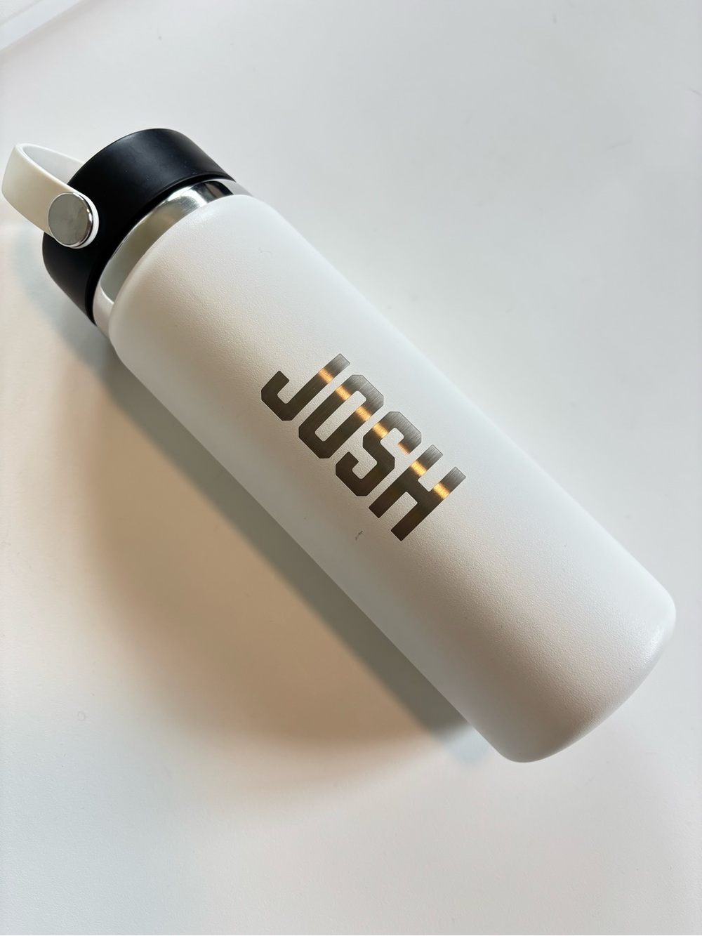 Bundle 2/$30! Hydro Flask White Water Bottle 20 oz Personalized ‘Josh’